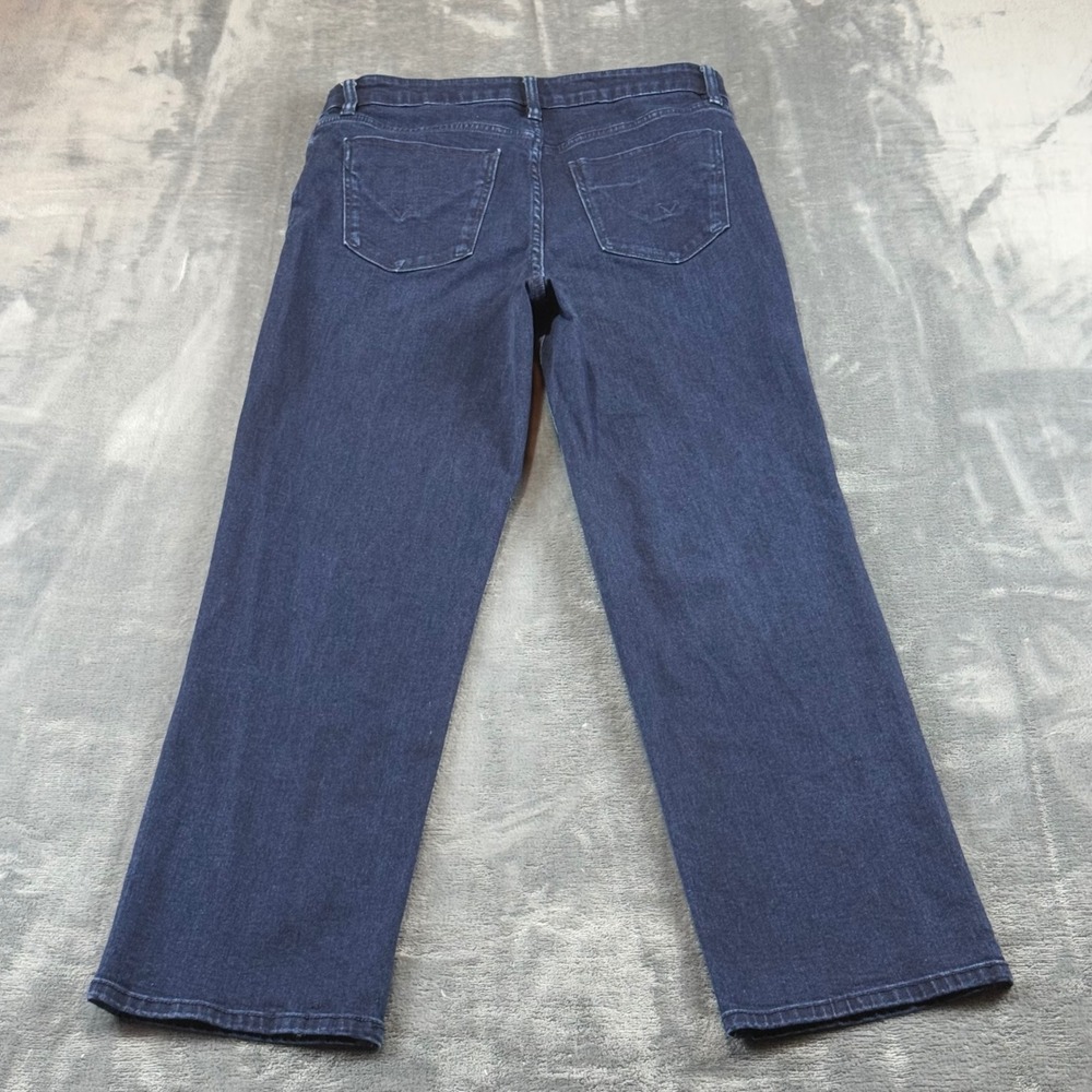 Hudson Los Angeles Women Dark Wash Straight Leg Jeans Size 10 Stretch Denim - Picture 7 of 8